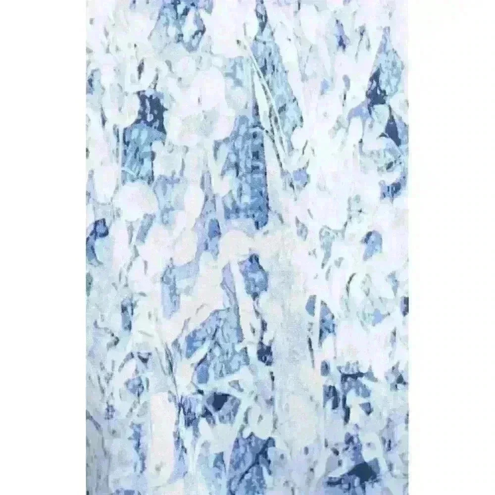 NEW Donna Karan Women's L Print V-Neck Elastic Waist Blouse • Reg Price $295 - Picture 6 of 6